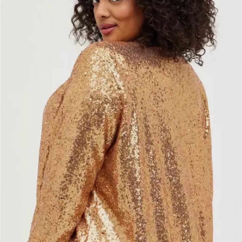 The Bomb Gold Sequin Bomber - Picture 5 of 7